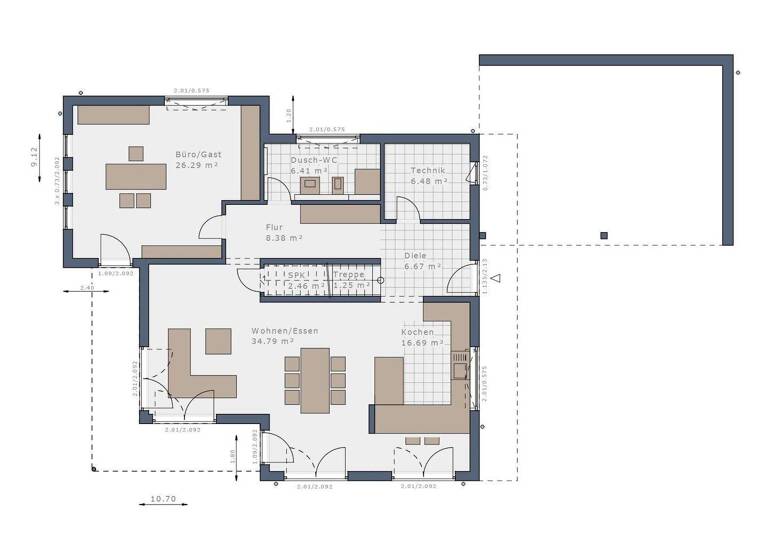 Einfamilienhaus zum Kauf provisionsfrei 1.127.443 € 5 Zimmer 192 m² 499 m² Grundstück Bad Aibling 83043