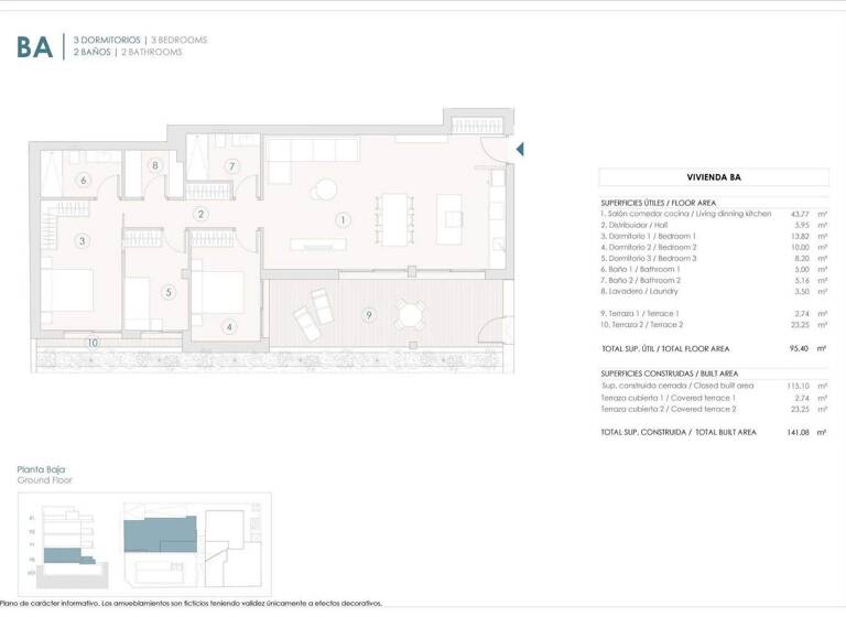 Wohnung zum Kauf provisionsfrei 350.000 € 4 Zimmer 115 m² EG Antonio Buero Vallejo Benijofar 03178