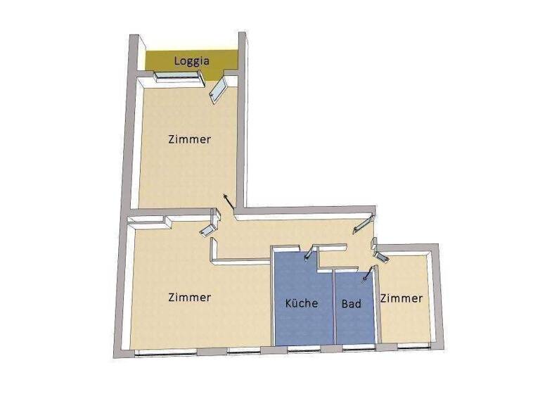 Wohnung zum Kauf 349.000 € 3 Zimmer 77 m² frei ab sofort Lichtenrade Berlin 12309