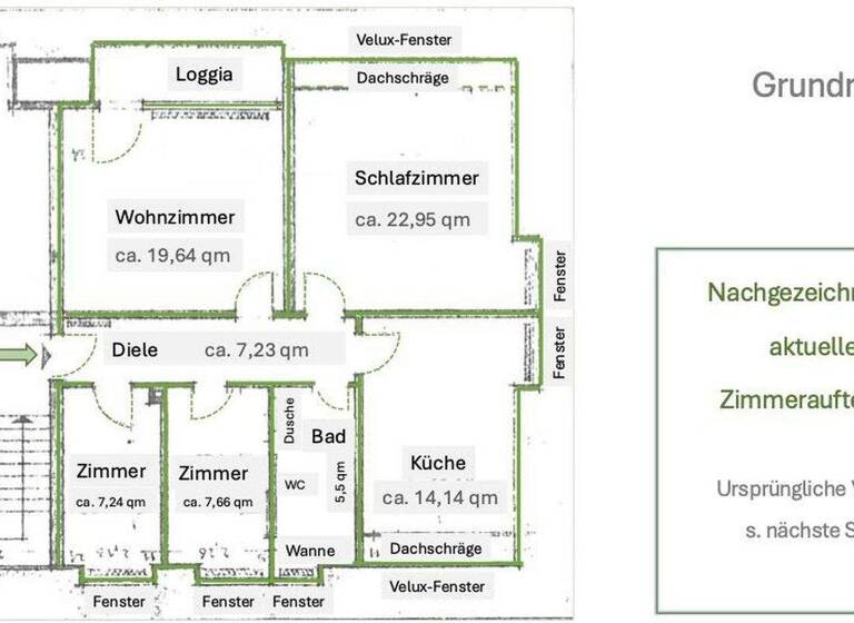 Wohnung zum Kauf provisionsfrei 658.000 € 4 Zimmer 89 m² 2. Geschoss Blankenese Hamburg 22587