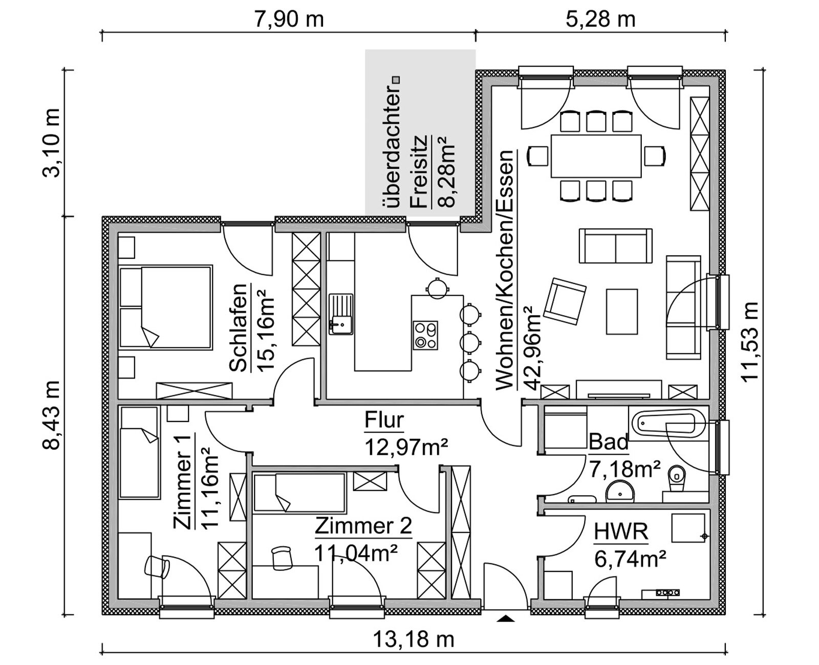 Haus zum Kauf provisionsfrei 466.000 € 5 Zimmer 127 m²<br/>Wohnfläche 1.000 m²<br/>Grundstück Zossen Zossen 15806