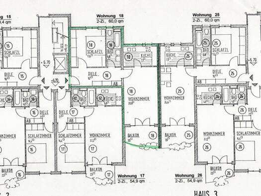 Wohnung zum Kauf 65.000 € 1,5 Zimmer 60 m² Geschoss 2/5 frei ab sofort Werdau Werdau 08412