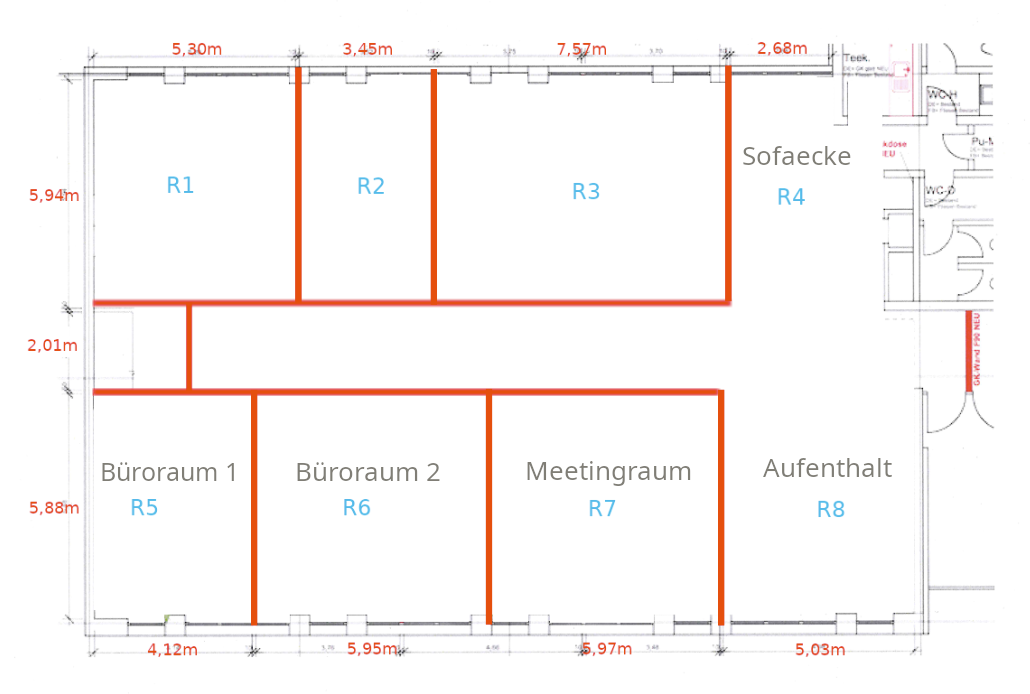 Bürofläche zur Miete provisionsfrei 2.034 € 35 m²<br/>Bürofläche Von-Werth-Straße Altstadt - Nord Köln 50670