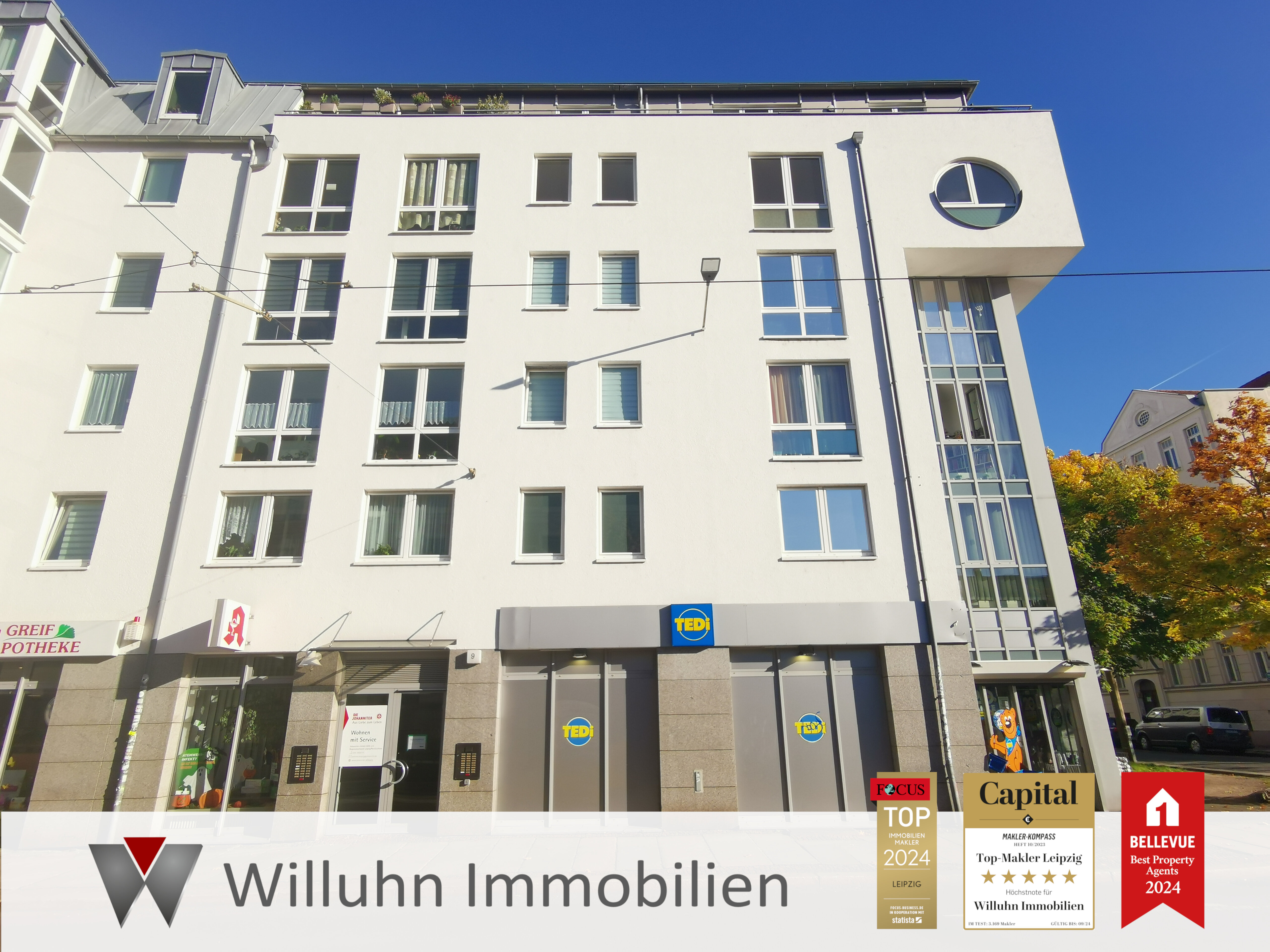 Wohnung zum Kauf 144.000 € 2 Zimmer 52,5 m²<br/>Wohnfläche 4.<br/>Geschoss Reudnitz-Thonberg Leipzig 04317