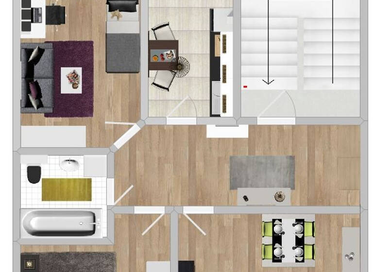 Wohnung zur Miete 525 € 3 Zimmer 75 m² 2. Geschoss frei ab sofort Hornstraße 10 b Freiberg 09599