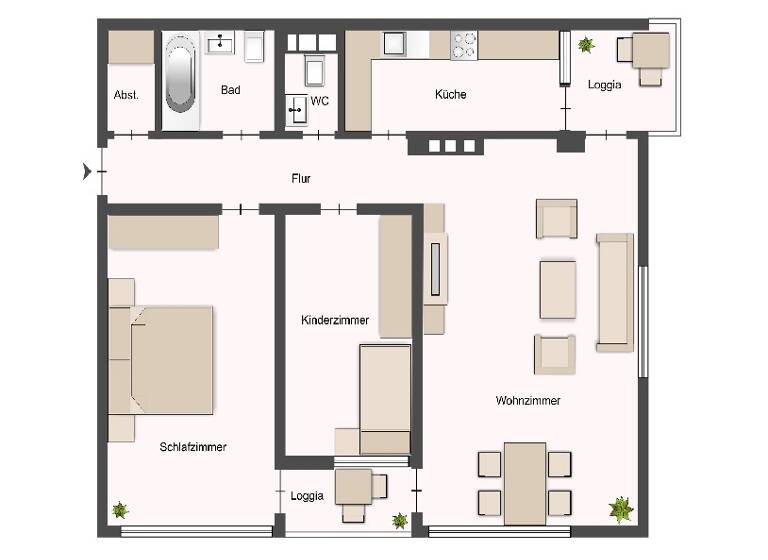 Wohnung zum Kauf 230.000 € 3 Zimmer 83 m² 11. Geschoss Poppelsdorf Bonn 53115