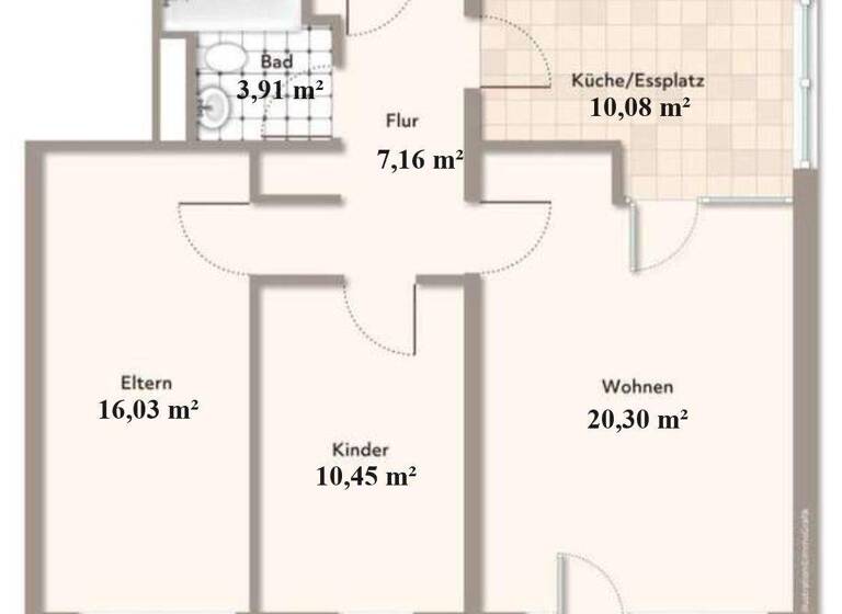 Wohnung zum Kauf 210.000 € 3 Zimmer 72,4 m² 10. Geschoss Hanau 63452