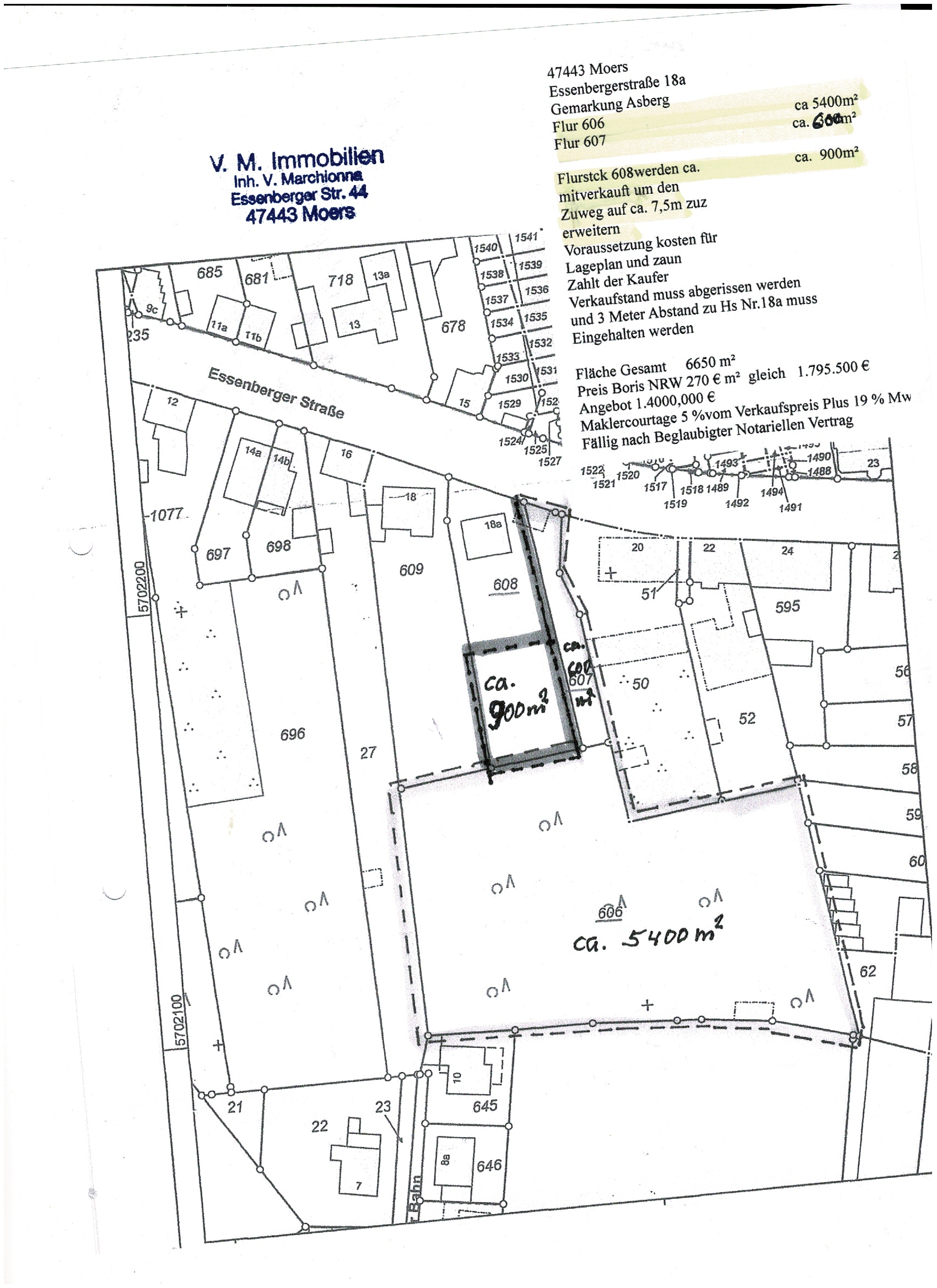 Grundstück zum Kauf 7.000 m²<br/>Grundstück Moers - Mitte Moers 47441