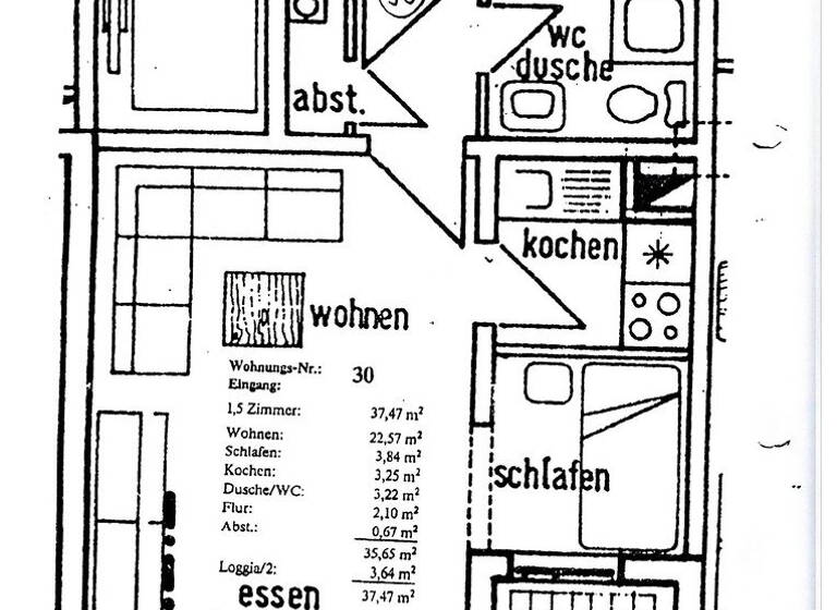 Wohnung zum Kauf provisionsfrei 125.000 € 1,5 Zimmer 37,5 m² 2. Geschoss Florhof 19 Speyer 67346