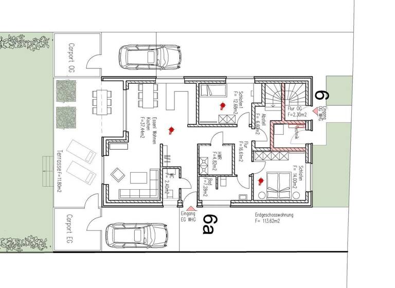 Wohnung zur Miete - Erstbezug 1.400 € 3 Zimmer 113,6 m² Borghorst Steinfurt 48565