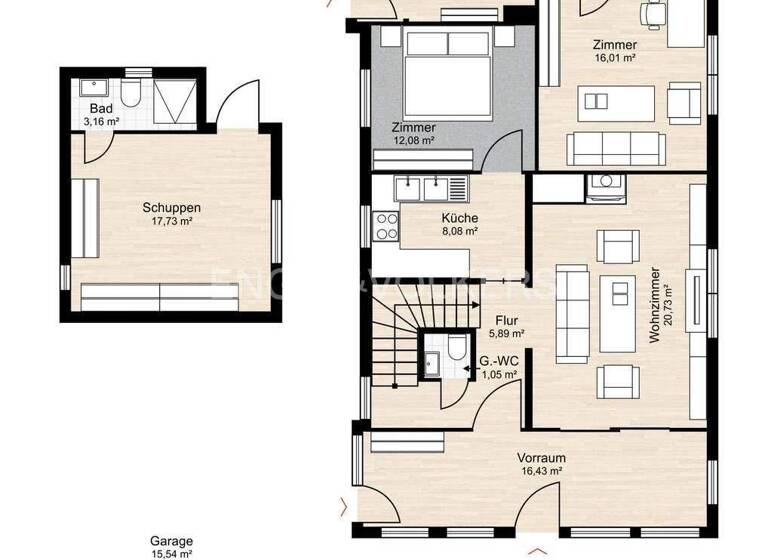 Doppelhaushälfte zum Kauf 399.000 € 6 Zimmer 146 m² 1.677 m² Grundstück Lütjensee 22952