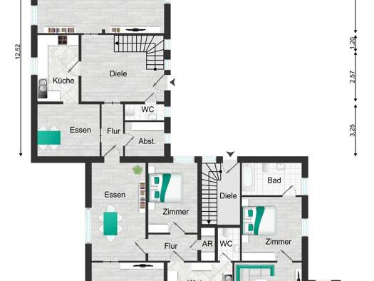 Mehrfamilienhaus zum Kauf als Kapitalanlage geeignet 873.000 € 320 m² 1.076 m² Grundstück Oldau Hambühren 29313