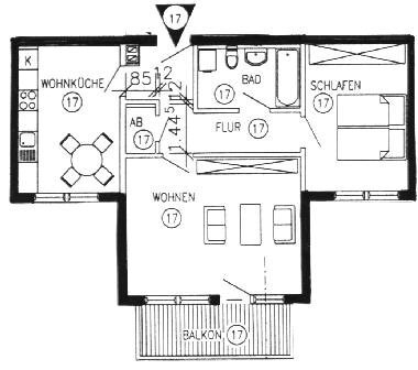 Wohnung zum Kauf provisionsfrei 140.000 € 2 Zimmer 64,5 m²<br/>Wohnfläche 2.<br/>Geschoss Selma-Lagerlöf-Ring 49 Borkwalde 14822