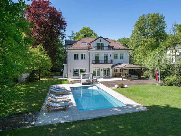 Villa zum Kauf 10.900.000 € 11 Zimmer 598,5 m² 2.831 m² Grundstück Höllriegelskreuth Pullach im Isartal 82049