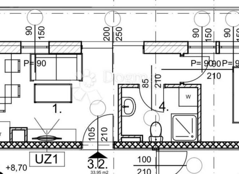 Wohnung zum Kauf 141.048 € 2 Zimmer 33 m² 3. Geschoss Lucko