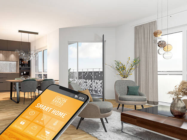 Wohnung zur Miete - Erstbezug 1.068 € 3 Zimmer 85,9 m² 3. Geschoss frei ab 01.01.2026 Europaplatz 8 Gispersleben Erfurt (Gispersleben) 99091