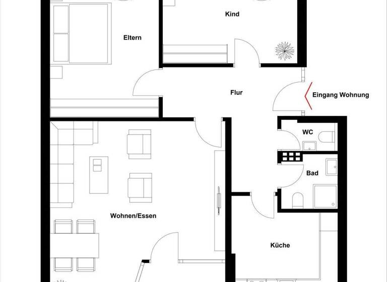 Wohnung zum Kauf 369.000 € 3 Zimmer 89 m² Geschoss 3/3 frei ab sofort Springerstraße 3 Südstadt Ravensburg 88214