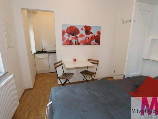 Wohnung zur Miete Wohnen auf Zeit 520 € 1 Zimmer 18 m² frei ab sofort St Johannis Nürnberg 90419