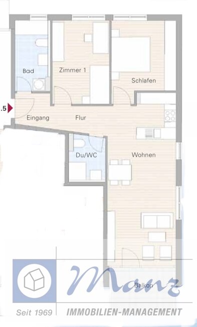 Wohnung zur Miete 1.180 € 3 Zimmer 78,4 m²<br/>Wohnfläche 01.02.2025<br/>Verfügbarkeit Mitte Radolfzell am Bodensee 78315