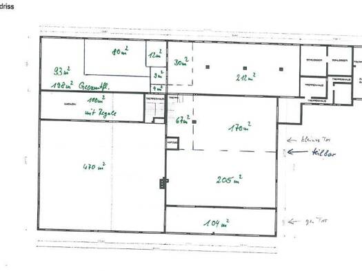 Lagerhalle zur Miete provisionsfrei 3,50 € 1.550 m² Lagerfläche teilbar ab 200 m² Neuses Coburg 96450
