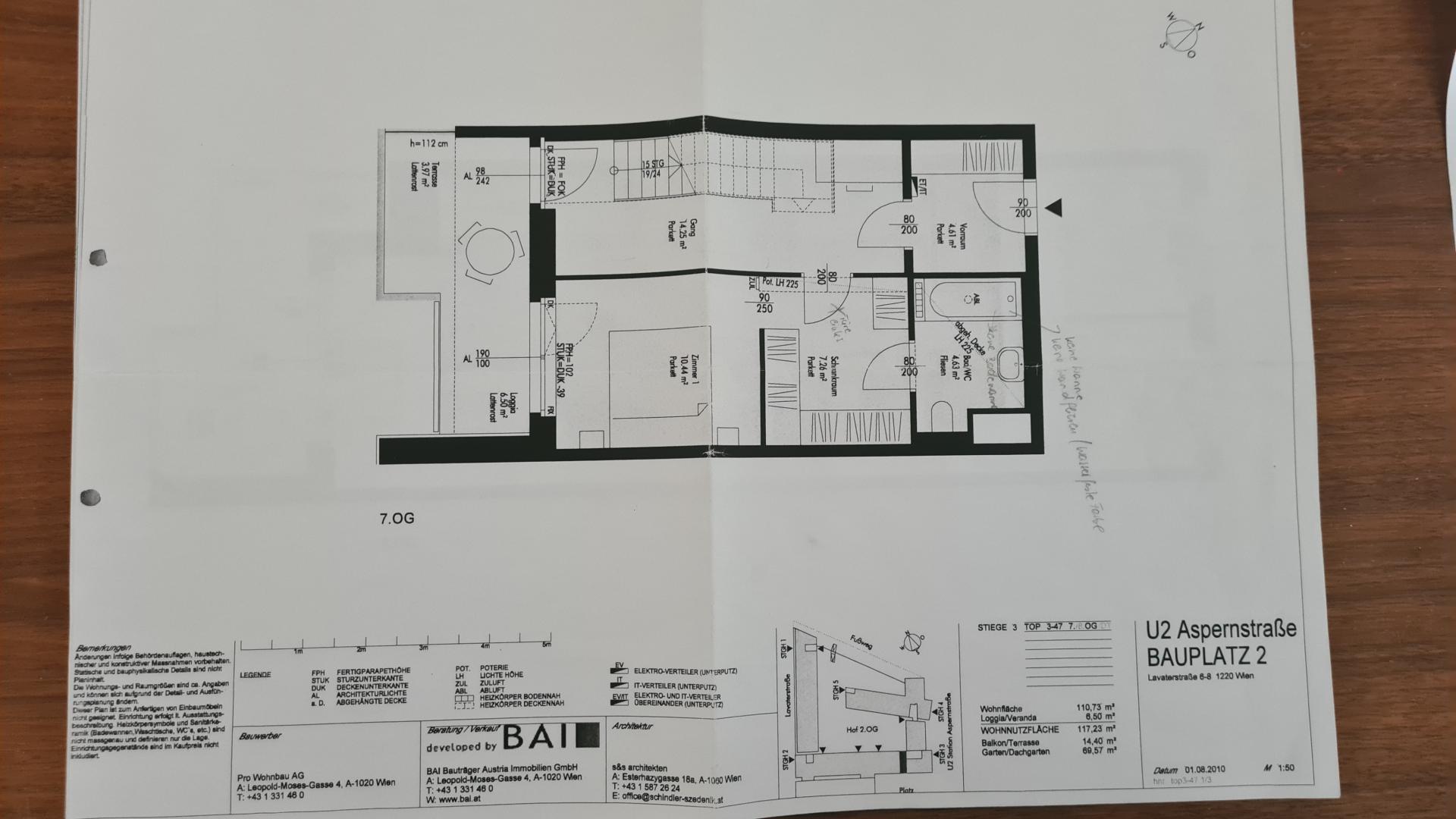 Wohnung zum Kauf 695.000 € 4 Zimmer 110,2 m²<br/>Wohnfläche Wien 1220