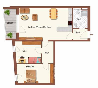 Wohnung zum Kauf - Erstbezug 416.150 € 3 Zimmer 89 m² Deggendorf Deggendorf 94469