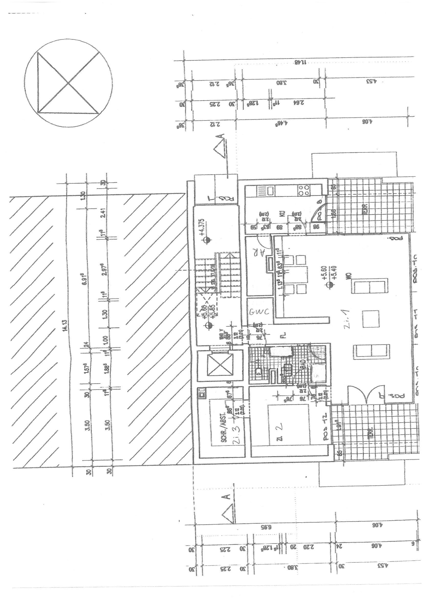 Penthouse zur Miete 1.400 € 3 Zimmer 104,1 m²<br/>Wohnfläche 2.<br/>Geschoss 01.01.2025<br/>Verfügbarkeit Bettelpfad 0 Weisenau Mainz 55130