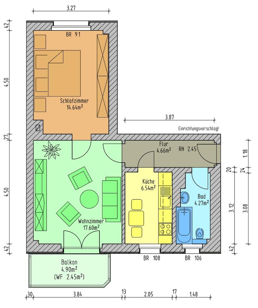 Wohnung zur Miete 392 € 2 Zimmer 48,2 m²<br/>Wohnfläche ab sofort<br/>Verfügbarkeit Straße des Aufbaus 3 Hartenstein Hartenstein 08118