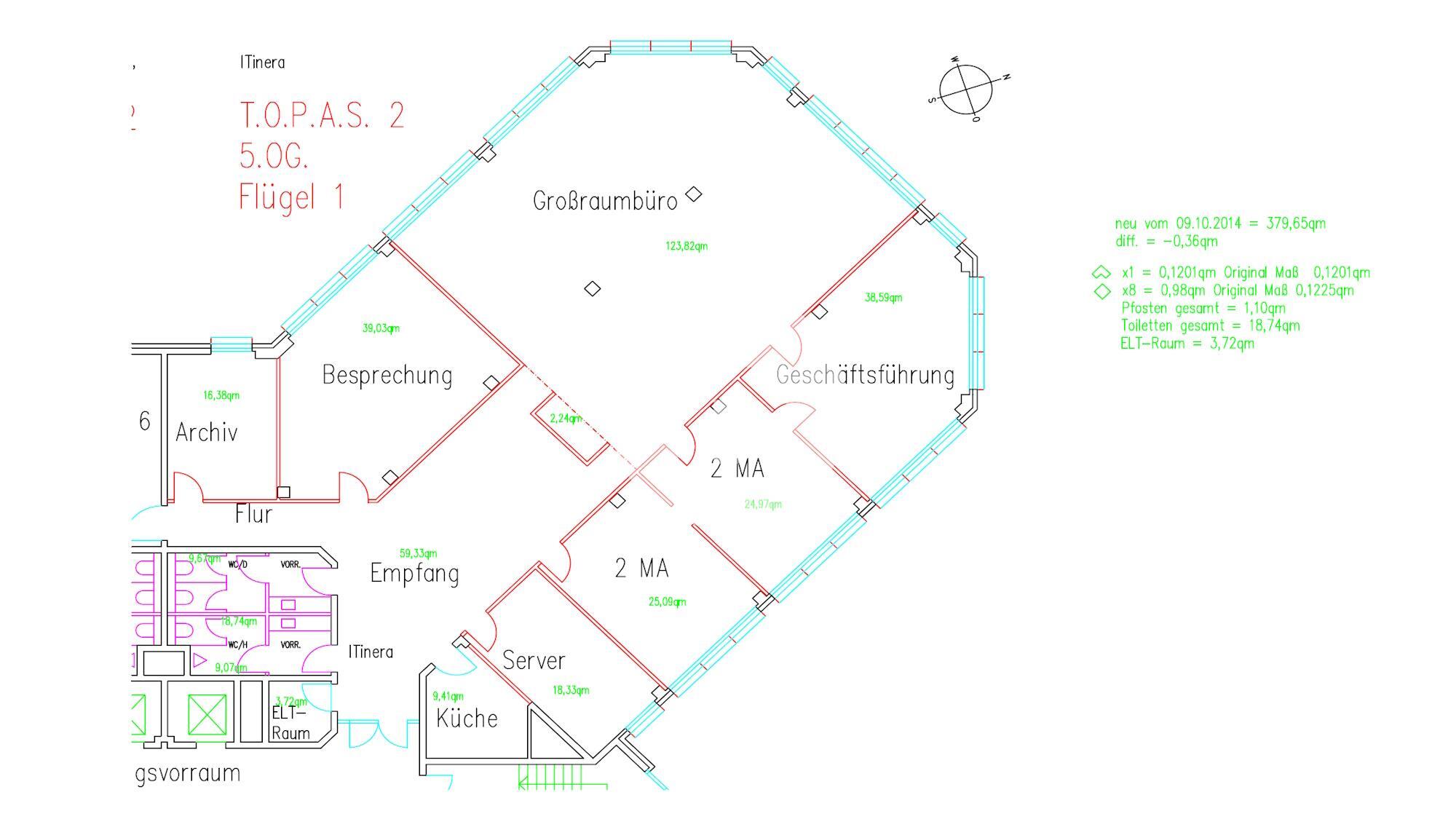 Bürofläche zur Miete provisionsfrei 12,75 € 379,7 m²<br/>Bürofläche ab 379,7 m²<br/>Teilbarkeit Eschborn Eschborn 65760