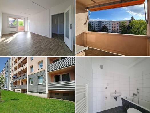 Wohnung zur Miete 330 € 3 Zimmer 57 m² 4. Geschoss Maxim-Gorki-Straße 23 Freiberg Freiberg 09599