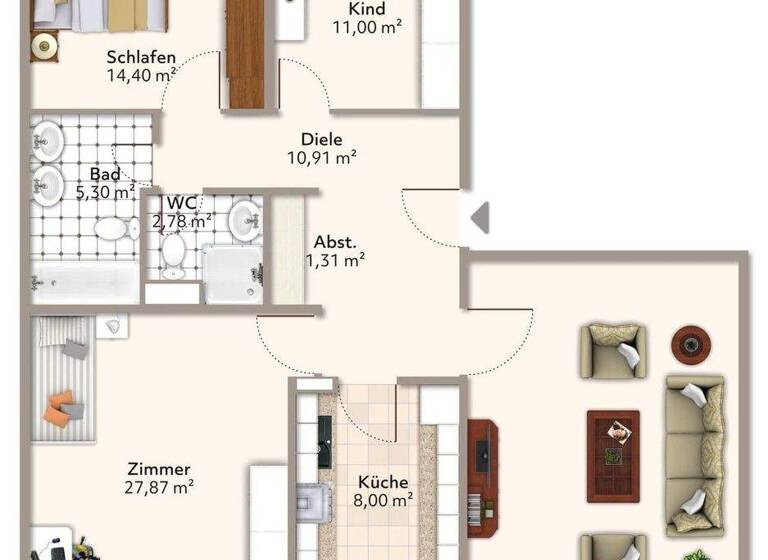 Wohnung zum Kauf provisionsfrei 319.000 € 4,5 Zimmer 116 m² 2. Geschoss Dietzenbach 63128