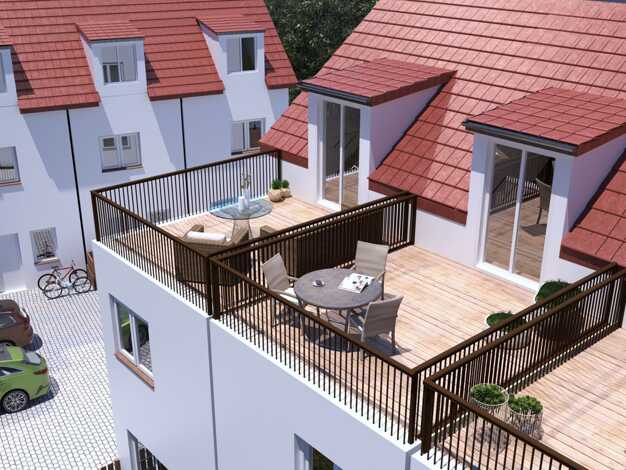 Reihenendhaus zum Kauf - Erstbezug provisionsfrei 499.000 € 5,5 Zimmer 108 m² 159 m² Grundstück Burgweinting-Harting Regensburg 93055