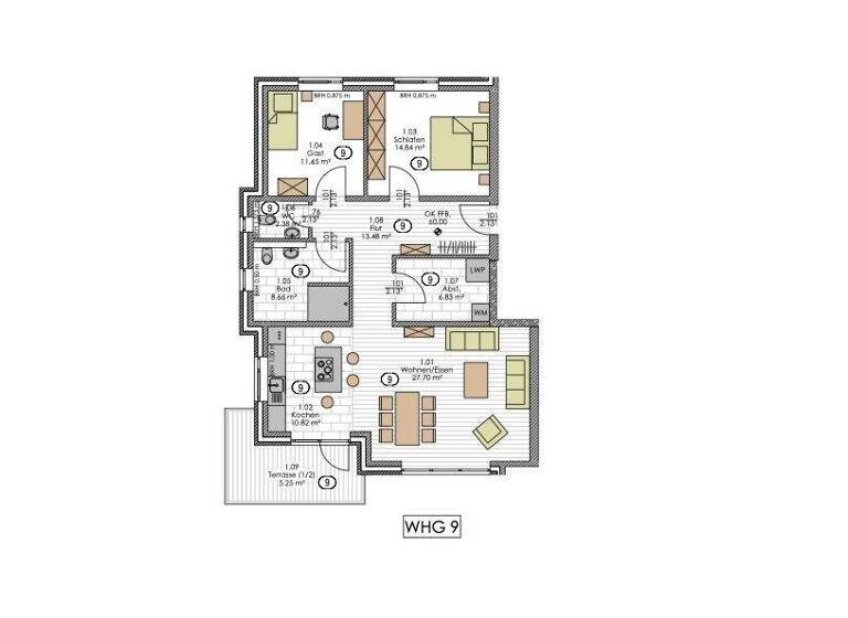 Wohnung zur Miete - Erstbezug 1.077 € 3 Zimmer 101,6 m² 1. Geschoss frei ab sofort Stettiner Straße 18c Lüchow 29439