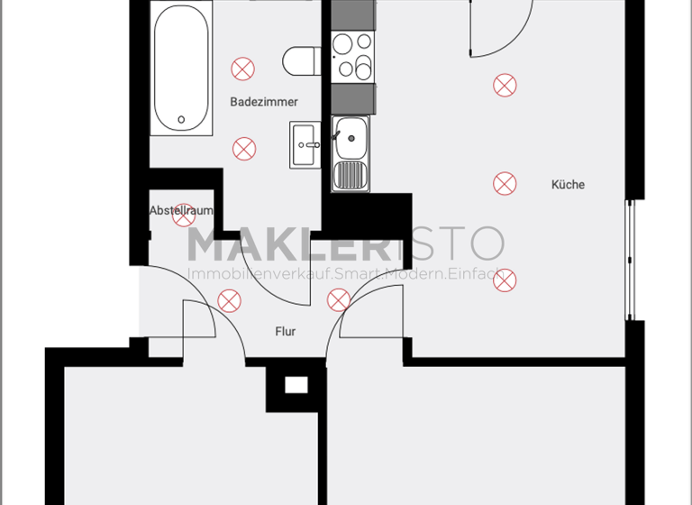 Wohnung zur Miete 710 € 2 Zimmer 65 m²<br/>Wohnfläche EG<br/>Geschoss ab sofort<br/>Verfügbarkeit Getzelauer Straße 3 Dölitz-Dösen Leipzig 04279