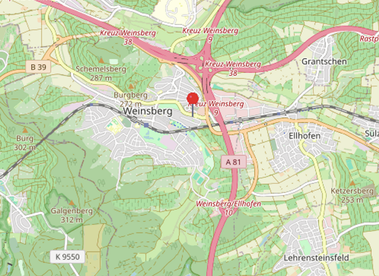 Wohnung zum Kauf 220.000 € 2 Zimmer 43 m² 1. Geschoss Weinsberg 74189