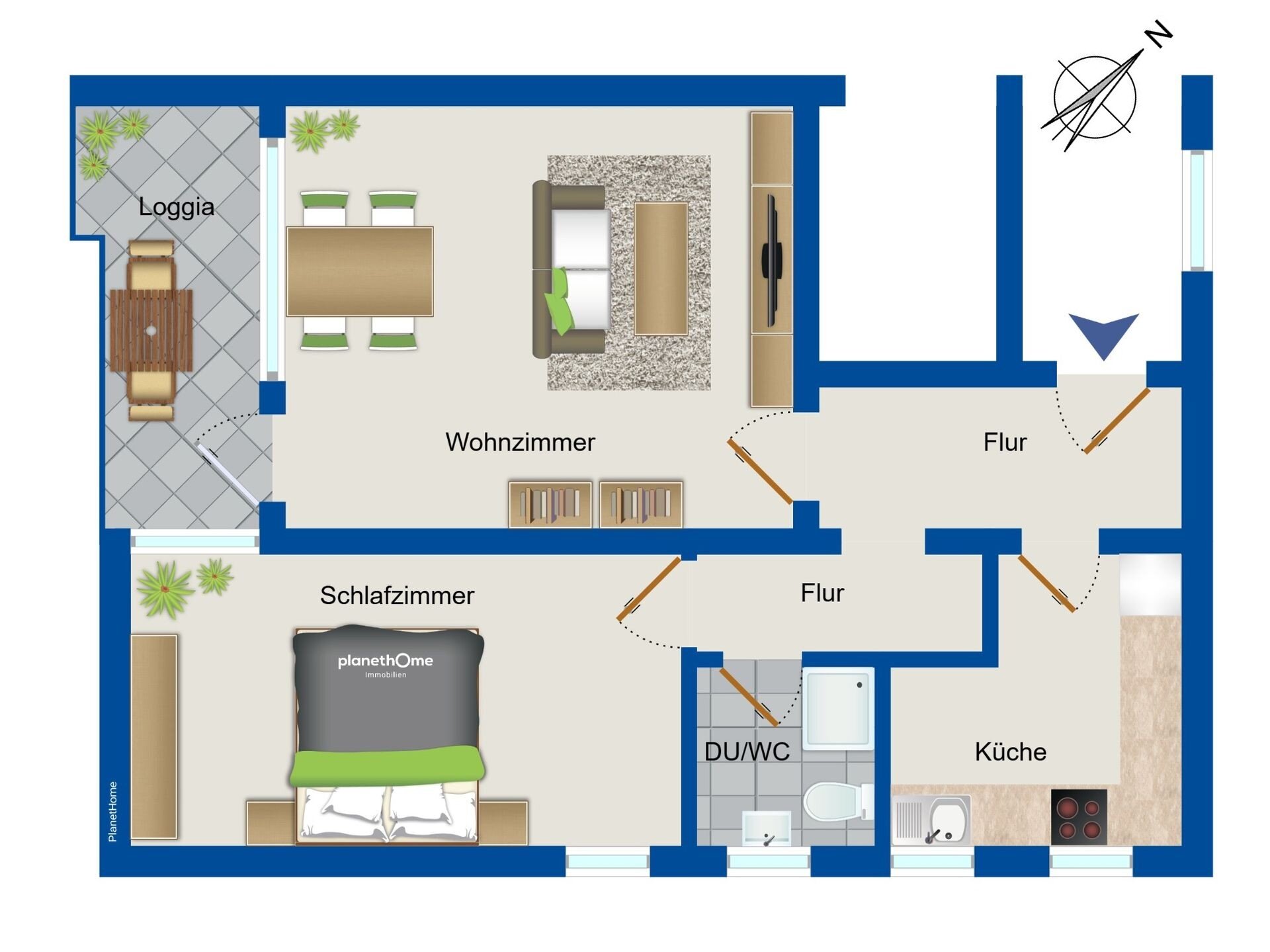 Wohnung zum Kauf 289.000 € 2 Zimmer 56 m²<br/>Wohnfläche 7.<br/>Geschoss Alt-Travemünde / Rönnau Lübeck 23570