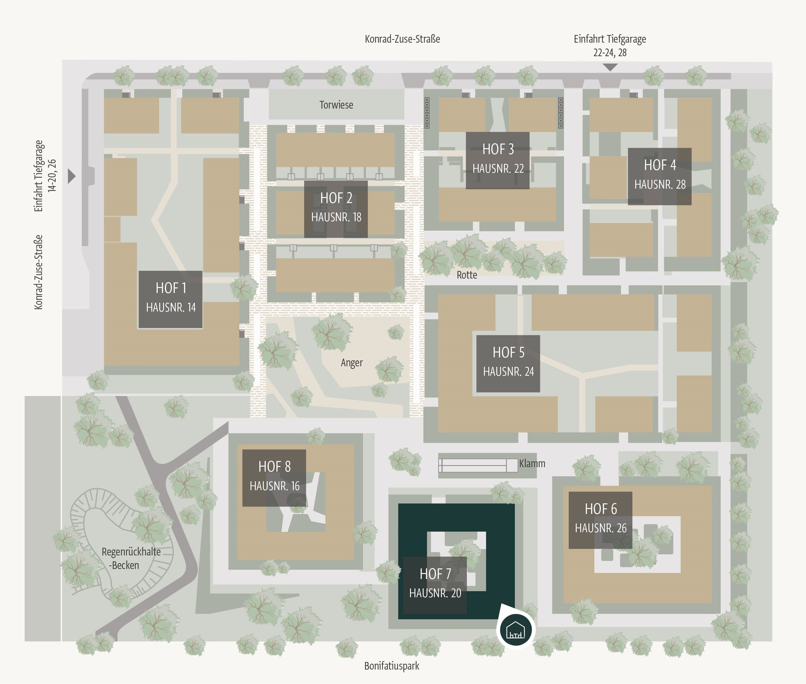 Wohnung zur Miete 1.650 € 3 Zimmer 76,5 m²<br/>Wohnfläche 1.<br/>Geschoss 01.02.2025<br/>Verfügbarkeit Konrad-Zuse-Straße 20b Kalbach-Riedberg Frankfurt 60438