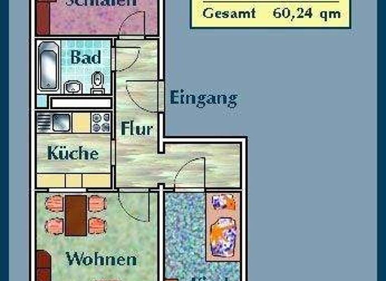 Wohnung zur Miete 569 € 3 Zimmer 60,2 m² 2. Geschoss frei ab 08.03.2026 Blochmannstr. 12 Pirnaische Vorstadt Dresden 01069