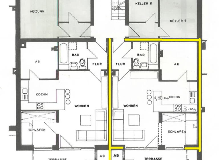 Wohnung zum Kauf 164.000 € 1,5 Zimmer 45 m² Neumühlen-Dietrichsdorf Kiel 24149