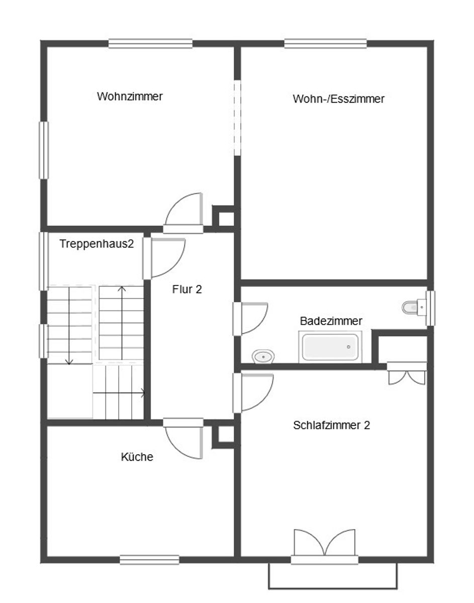 Wohnung zum Kauf 249.000 € 3 Zimmer 74,7 m²<br/>Wohnfläche 2.<br/>Geschoss Daxlanden - Alt-Daxlanden Karlsruhe 76189