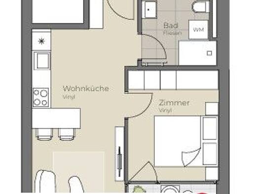 Wohnung zur Miete 579 € 35,8 m² Waldegg Linz 4020