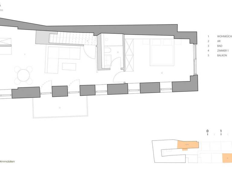 Wohnung zur Miete - Erstbezug 1.250 € 3 Zimmer 114,5 m² 1. Geschoss Baden 2500