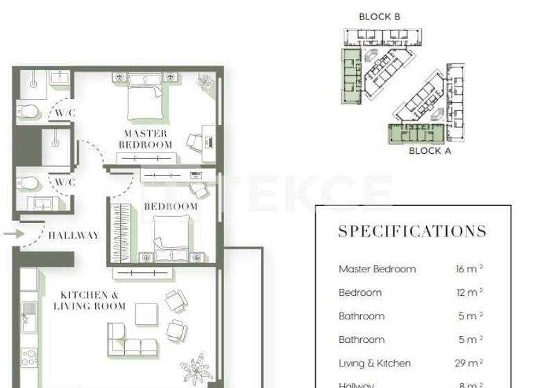 Studio zum Kauf 380.000 € 4 Zimmer 100 m² 4. Geschoss Girne 99300