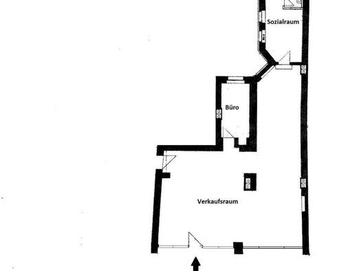 Ladenfläche zur Miete provisionsfrei 730 € 3 Zimmer 122,3 m² Verkaufsfläche Marktstraße 76 Zentrum Rudolstadt 07407