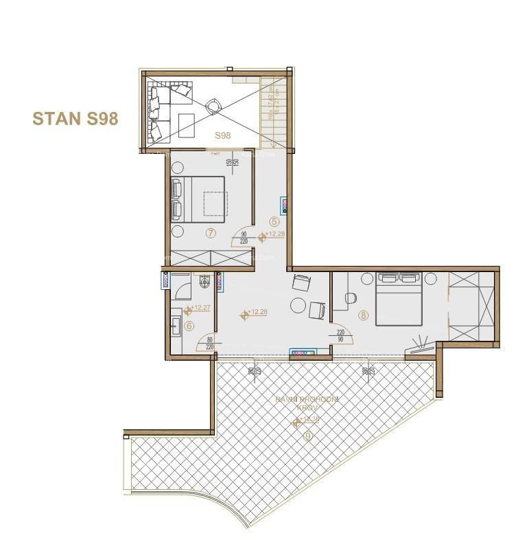 Wohnung zum Kauf 849.757 € 3 Zimmer 125 m²<br/>Wohnfläche 3.<br/>Geschoss Porec center 52440