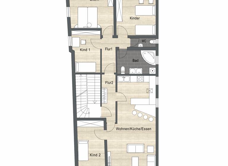 Wohnung zum Kauf provisionsfrei 439.000 € 5 Zimmer 128 m²<br/>Wohnfläche 1.<br/>Geschoss Winnenden Winnenden 71364