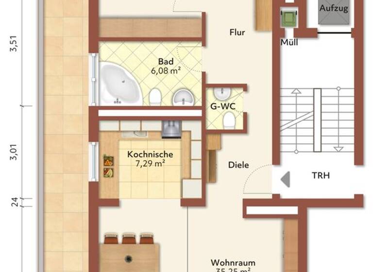 WG-Zimmer zum Kauf 300.000 € 3 Zimmer 100 m² frei ab sofort Rhöndorf Bad Honnef 53604
