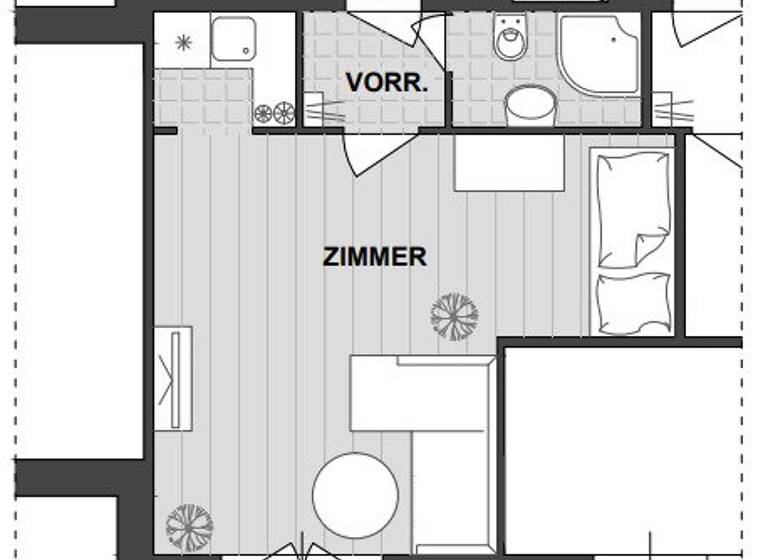 Studio zum Kauf - Erstbezug 179.000 € 1 Zimmer 27,2 m² 2. Geschoss Bujattigasse Wien 1140