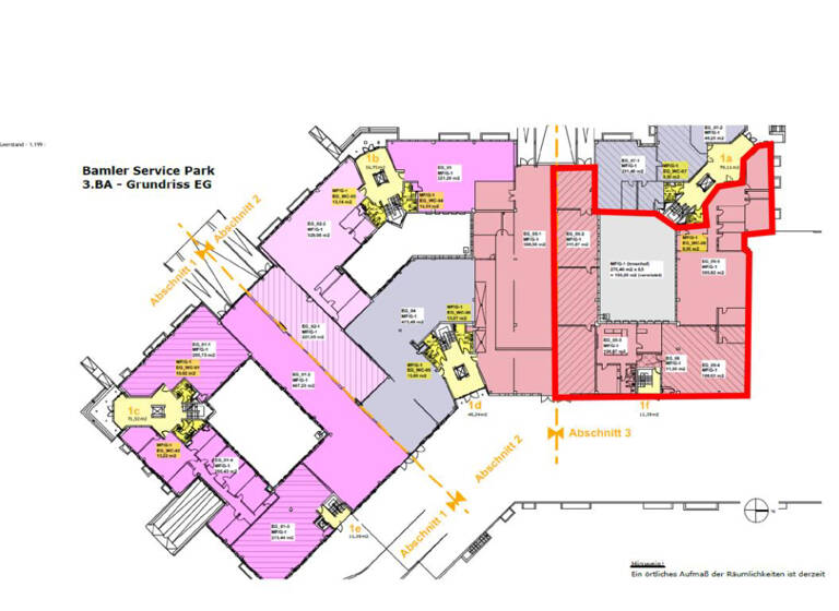 Bürofläche zur Miete 12,50 € 1.372 m² Bürofläche Bamlerstraße 1-5 Nordviertel Essen 45141