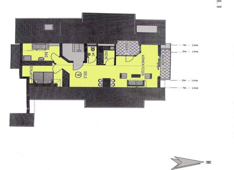 Wohnung zur Miete 820 € 2 Zimmer 61 m² 2. Geschoss Mitte Sindelfingen 71063